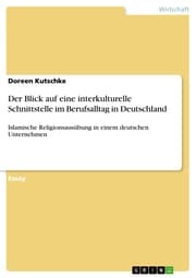 Cover von Der Blick auf eine interkulturelle Schnittstelle im Berufsalltag in Deutschland