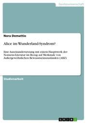 Cover von Alice im Wunderland-Syndrom?