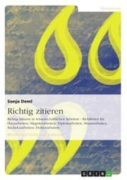 Cover von Richtig zitieren