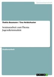 Cover von Seminararbeit zum Thema Jugendkriminalität
