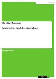 Cover von Nachhaltige Produktentwicklung