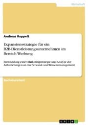 Cover von Expansionsstrategie für ein B2B-Dienstleistungsunternehmen im Bereich Werbung
