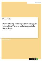 Cover von Durchführung von Projektmonitoring und -controlling: Theorie und exemplarische Darstellung
