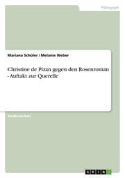 Cover von Christine de Pizan gegen den Rosenroman - Auftakt zur Querelle