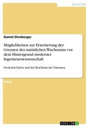 Cover von Möglichkeiten zur Erweiterung der Grenzen des natürlichen Wachstums vor dem Hintergrund moderner Ingenieurswissenschaft