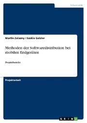 Cover von Methoden der Softwaredistribution bei mobilen Endgeräten