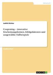 Cover von Couponing - innovative Erscheinungsformen, Erfolgsfaktoren und ausgewählte Fallbeispiele
