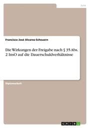 Cover von Die Wirkungen der Freigabe nach § 35 Abs.2 InsO auf die Dauerschuldverhältnisse