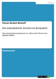 Cover von Das indexikalische Zeichen im Konjunktiv