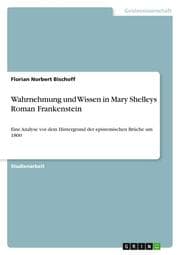 Cover von Frankenstein und die Rekonfigurationen von Wissen, Wahrnehmung und Erkenntnis