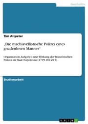 Cover von 'Die machiavellistische Polizei eines gnadenlosen Mannes'