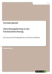 Cover von Strafrechtliche Betrachtung privatärztlicher Liquidation leitender Krankenhausärzte