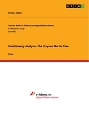 Cover von Constituency Analysis - The Trayvon Martin Case
