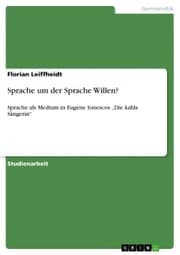 Cover von Sprache um der Sprache Willen?