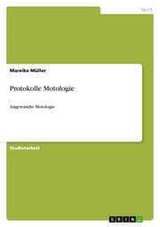 Cover von Protokolle Motologie