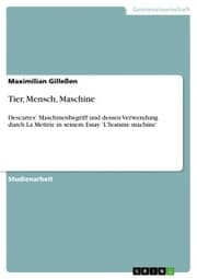 Cover von Tier, Mensch, Maschine