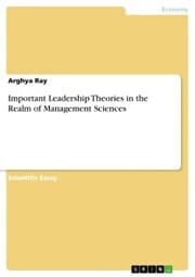 Cover von Important Leadership Theories in the Realm of Management Sciences