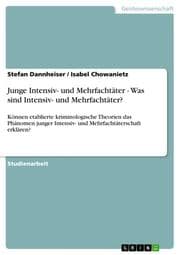 Cover von Junge Intensiv- und Mehrfachtäter - Was sind Intensiv- und Mehrfachtäter?