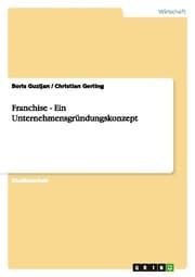 Cover von Franchise - Ein Unternehmensgründungskonzept