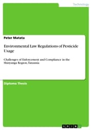 Cover von Environmental Law Regulations of Pesticide Usage