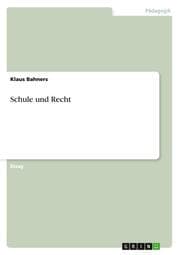 Cover von Schule und Recht
