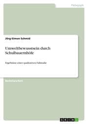 Cover von Umweltbewusstsein durch Schulbauernhöfe