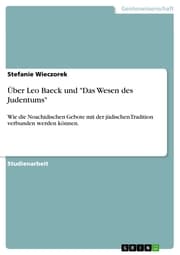 Cover von Über Leo Baeck und 'Das Wesen des Judentums'