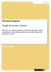 Cover von Tough Economic Climate
