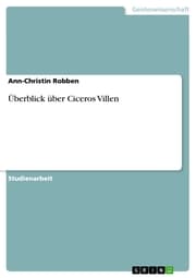 Cover von Überblick über Ciceros Villen