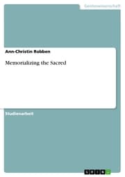 Cover von Memorializing the Sacred