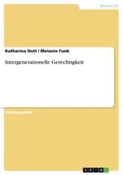 Cover von Intergenerationelle Gerechtigkeit