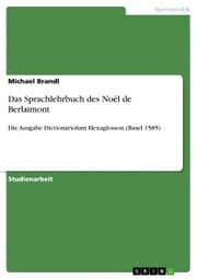 Cover von Das Sprachlehrbuch des Noël de Berlaimont