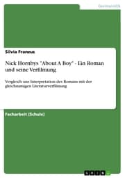 Cover von Nick Hornbys 'About A Boy' - Ein Roman und seine Verfilmung