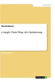 Cover von e-Supply Chain: Wege der Optimierung
