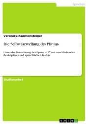 Cover von Die Selbstdarstellung des Plinius