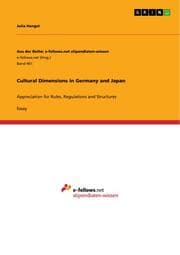 Cover von Cultural Dimensions in Germany and Japan