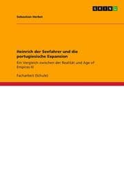 Cover von Heinrich der Seefahrer und die portugiesische Expansion