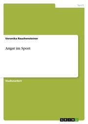 Cover von Angst im Sport