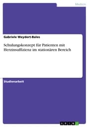 Cover von Schulungskonzept für Patienten mit Herzinsuffizienz im stationären Bereich