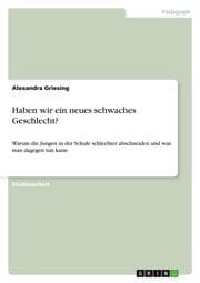 Cover von Haben wir ein neues schwaches Geschlecht?