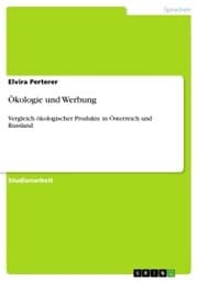 Cover von Ökologie und Werbung