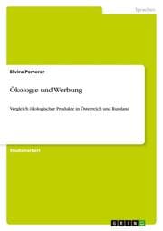 Cover von Ökologie und Werbung