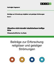 Cover von Situative nicht-durativ lokalisierbare heilige Orte