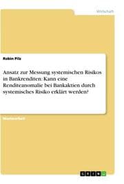 Cover von Renditedifferenzen bei Bankaktien und die Messung systemischen Risikos