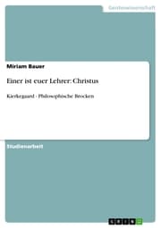 Cover von Einer ist euer Lehrer: Christus
