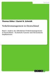 Cover von Verkehrsmanagement in Deutschland