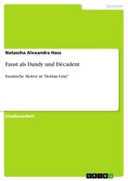 Cover von Faust als Dandy und Décadent
