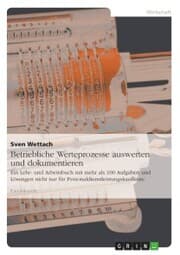 Cover von Betriebliche Werteprozesse auswerten und dokumentieren