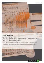 Cover von Betriebliche Werteprozesse auswerten und dokumentieren