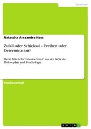 Cover von Zufall oder Schicksal - Freiheit oder Determination?